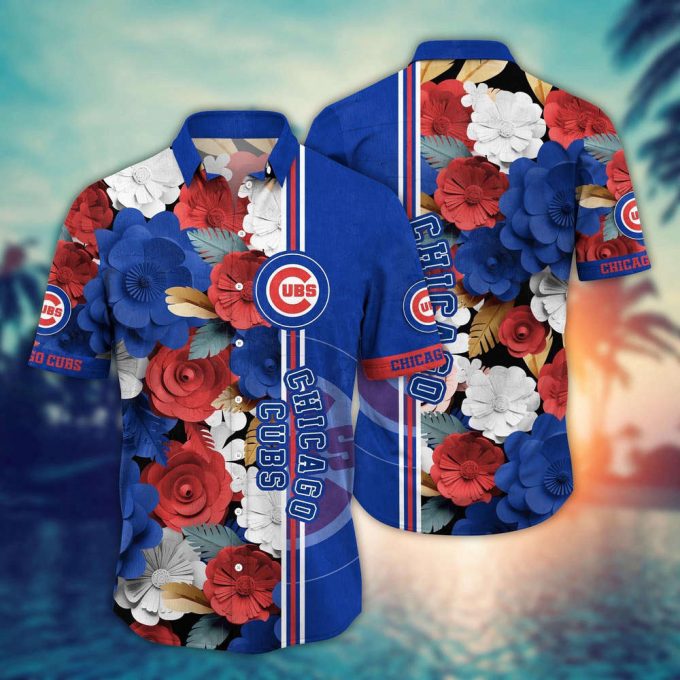 Mlb Chicago Cubs Hawaiian Shirt Fashion Frenzy In Floral For Sport Fan 2