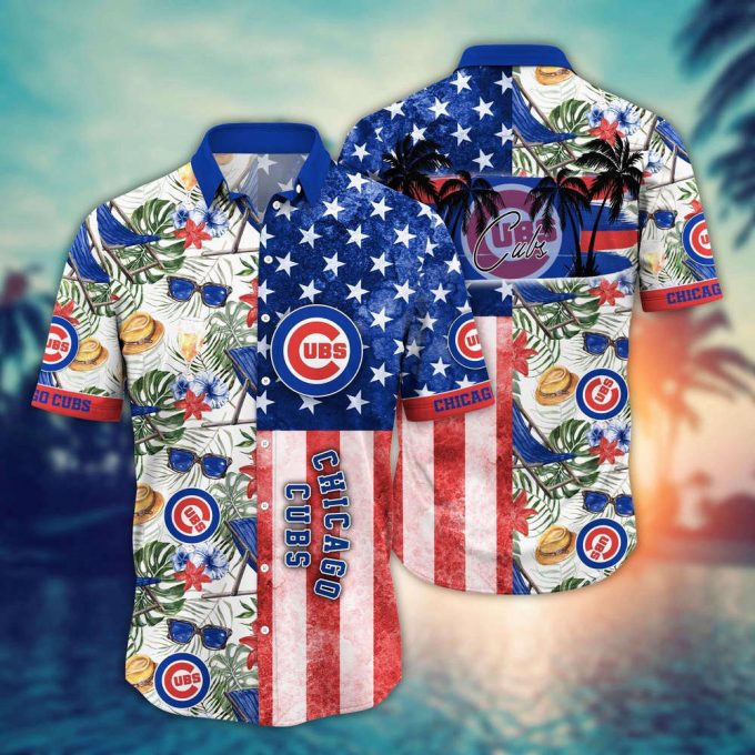 Mlb Chicago Cubs Hawaiian Shirt Flower Home Run Threads For Fans 2