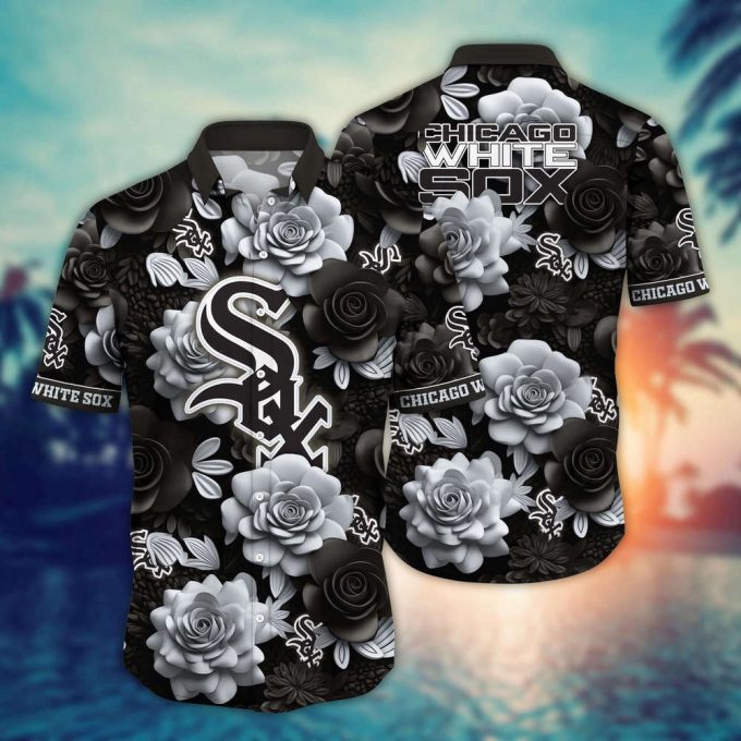 Mlb Chicago White Sox Hawaiian Shirt Flower Aloha Style Unleashed For Fans 2