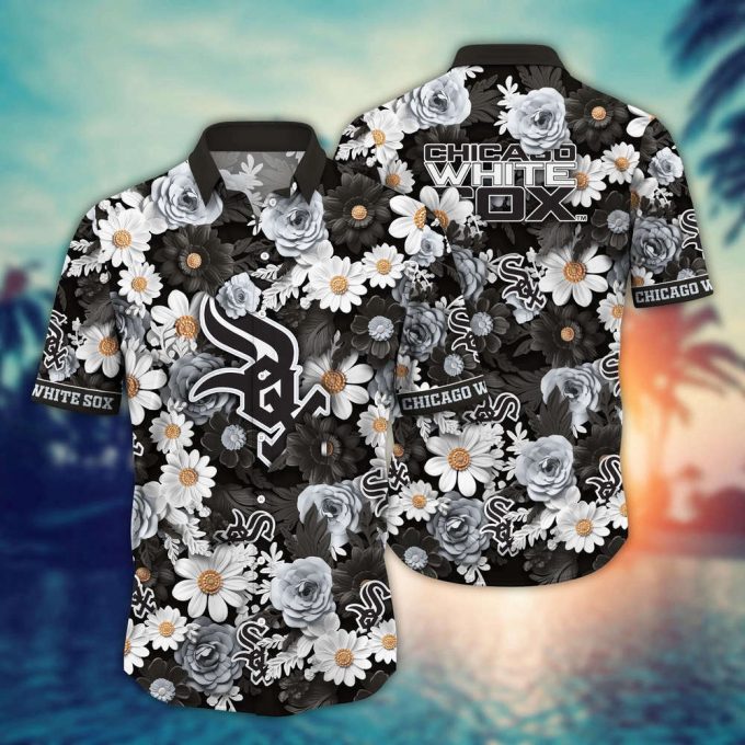 Mlb Chicago White Sox Hawaiian Shirt Flower Floral Fusion Fashion For Fans 2