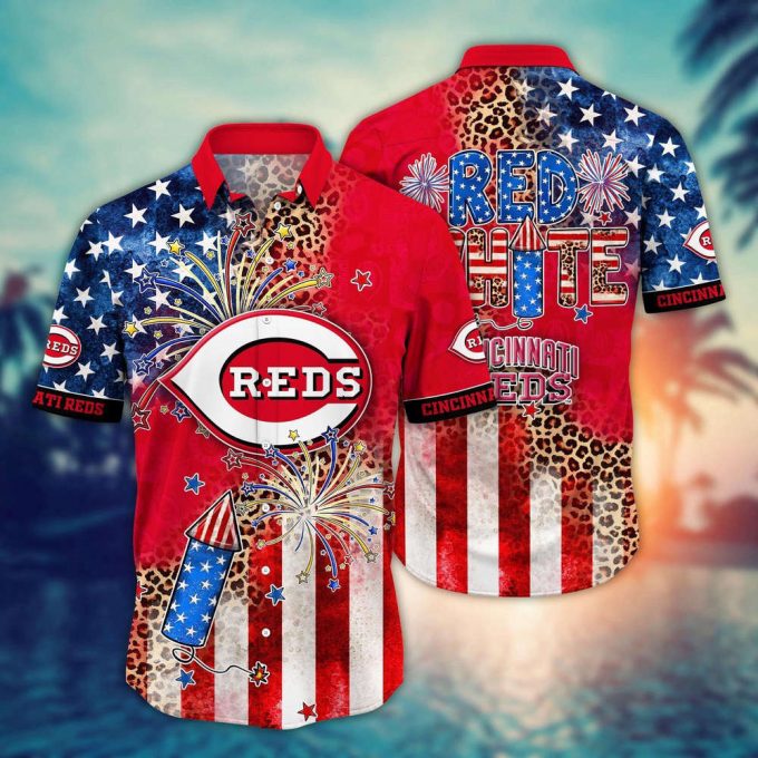 Mlb Cincinnati Reds Hawaii Shirt Independence Day Vibrant Aloha For Cool Fans 2