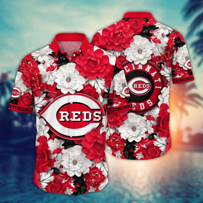 Mlb Cincinnati Reds Hawaiian Shirt Aloha Spirit At Every Base For Sport Fan 2