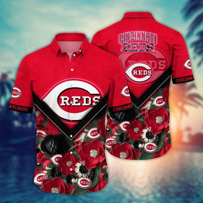 Mlb Cincinnati Reds Hawaiian Shirt Summer Swing For Sport Fan 2