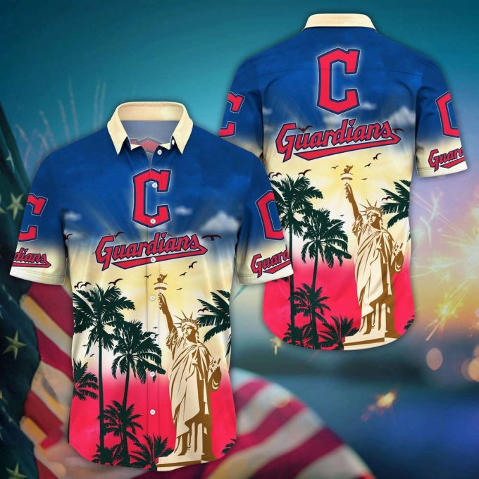 Mlb Cleveland Guardians Hawaii Shirt Sunrise To Sunset For Cool Fans 2