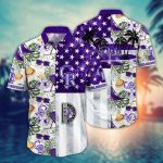 MLB Colorado Rockies Hawaiian Shirt Flower Home Run Threads For Fans