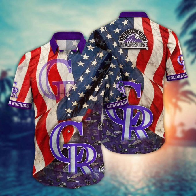 Mlb Colorado Rockies Hawaiian Shirt Flower Swing Into Hawaiianan Chic For Fans 2