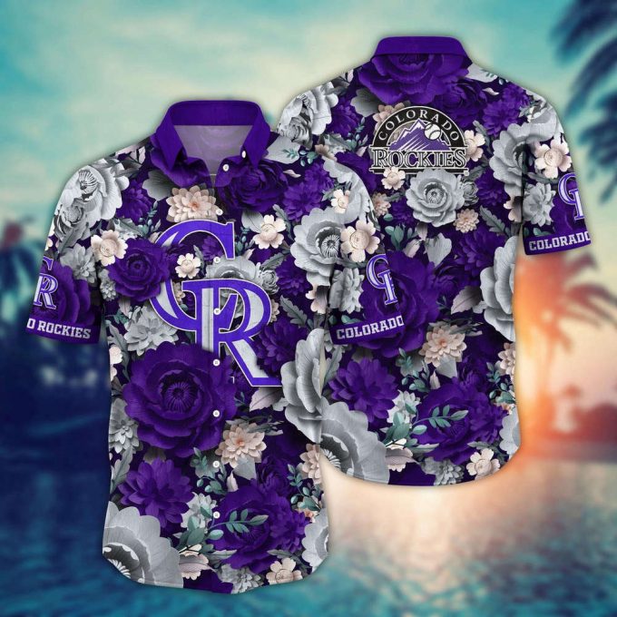 Mlb Colorado Rockies Hawaiian Shirt Home Run Style For Sport Fan 2