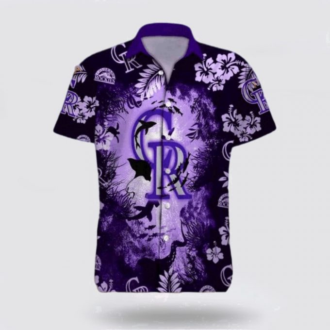 Mlb Colorado Rockies Hawaiian Shirt Immerse Yourself In Tropical Styles For Fans 2