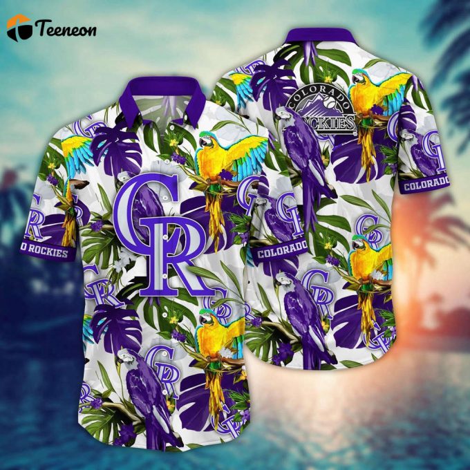 Mlb Colorado Rockies Hawaiian Shirt Victory In Bloom Gift For Fans 1