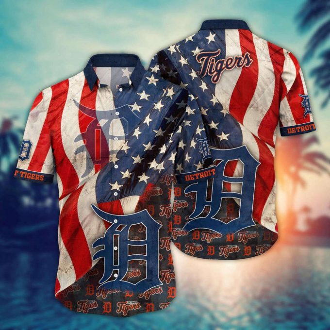 Mlb Detroit Tigers Hawaiian Shirt Flower Swing Into Hawaiianan Chic For Fans 2