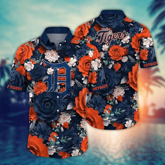 Mlb Detroit Tigers Hawaiian Shirt Home Run Style For Sport Fan 2