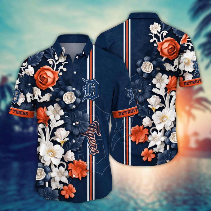 Mlb Detroit Tigers Hawaiian Shirt Mlb Luau League Looks For Sport Fan 2