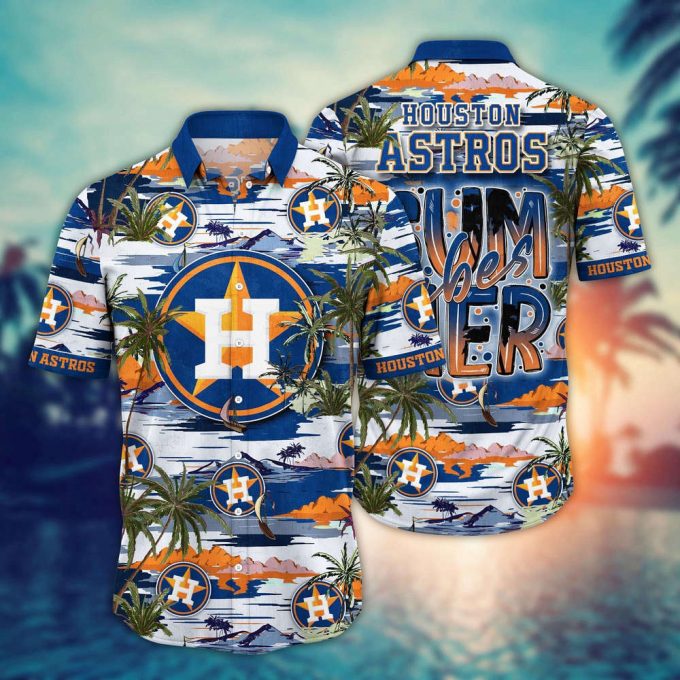 Mlb Houston Astros Hawaiian Shirt Flower Grand Slam In Hawaiianan Flair For Fans 2