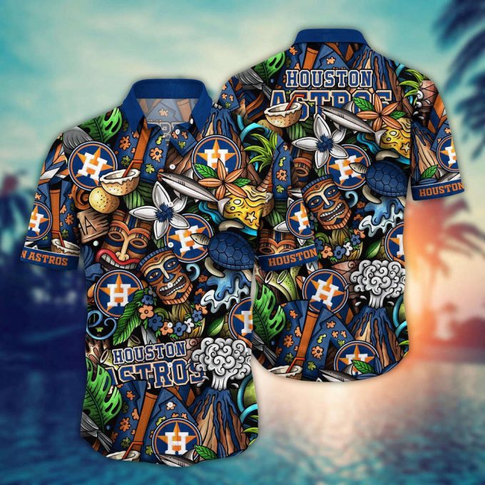 Mlb Houston Astros Hawaiian Shirt Flower Strike A Style Statement For Fans 2