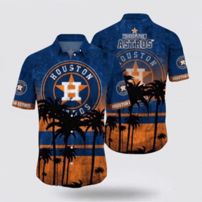 Mlb Houston Astros Hawaiian Shirt Surfing In Style With The Super Cool For Fans 2