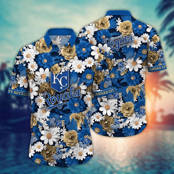 Mlb Kansas City Royals Hawaiian Shirt Flower Floral Fusion Fashion For Fans 2