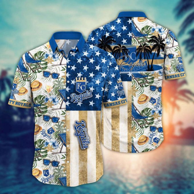 Mlb Kansas City Royals Hawaiian Shirt Flower Home Run Threads For Fans 2