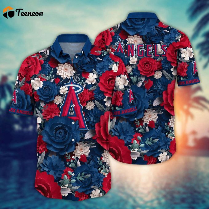 Mlb Los Angeles Angels Hawaiian Shirt Home Run Style For Sport Fan 1