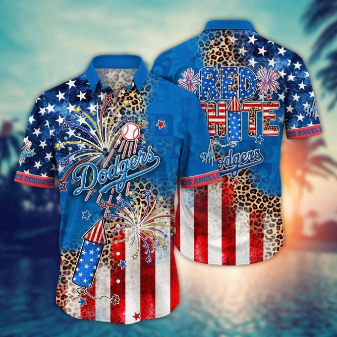 Mlb Los Angeles Dodgers Hawaii Shirt Independence Day Vibrant Aloha For Cool Fans 2