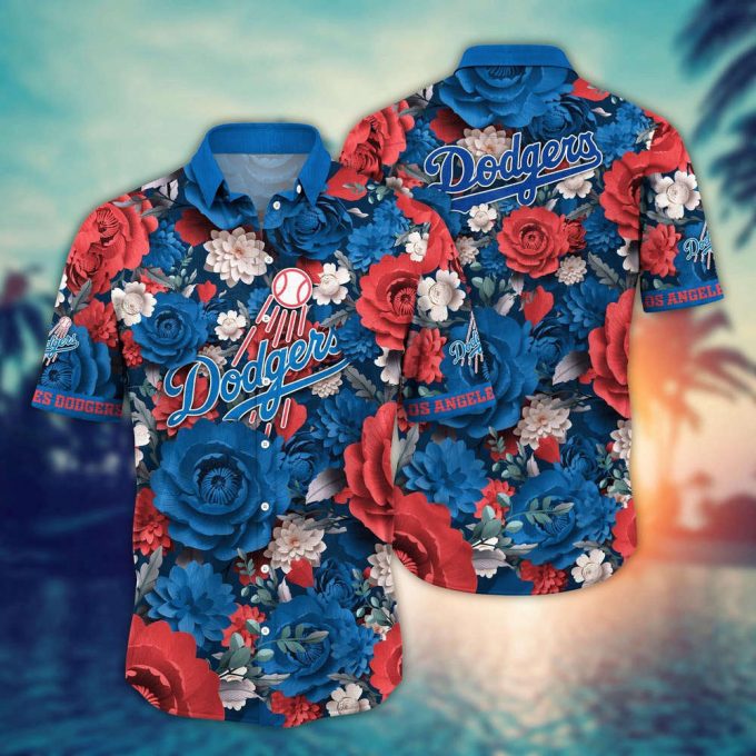 Mlb Los Angeles Dodgers Hawaiian Shirt Home Run Style For Sport Fan 2