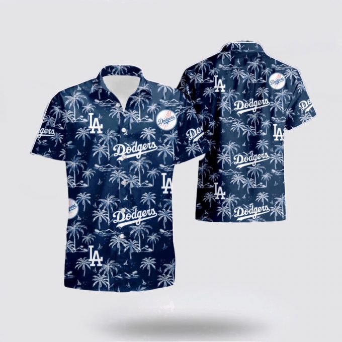 Mlb Los Angeles Dodgers Hawaiian Shirt Surf In Style With Cool Beach Outfits For Fans 2