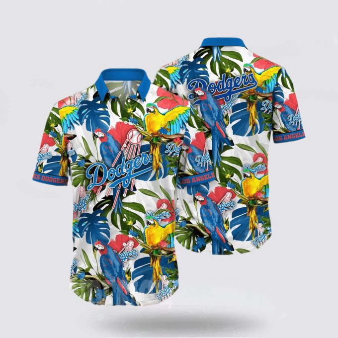 Mlb Los Angeles Dodgers Hawaiian Shirt Turn The Beach Into A Catwalk With Stylish Coastal Outfits For Fans 2