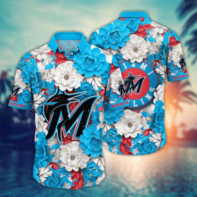 Mlb Miami Marlins Hawaiian Shirt Aloha Spirit At Every Base For Sport Fan 2