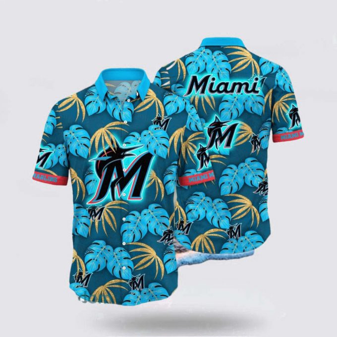 Mlb Miami Marlins Hawaiian Shirt Chic Coastal Vibes Rock Your Summer With Stylish Outfits For Fans 2