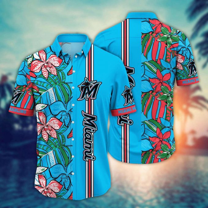 Mlb Miami Marlins Hawaiian Shirt Summer Swirl Gift For Fans 2