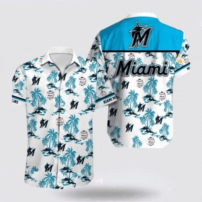 Mlb Miami Marlins Hawaiian Shirt Tropical Elegance Upgrade Your Wardrobe For Fans 2