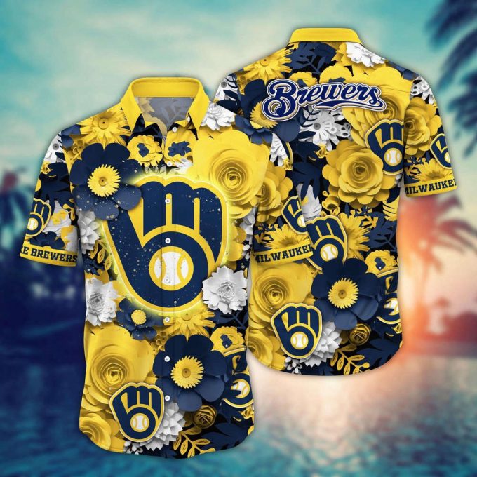 Mlb Milwaukee Brewers Hawaiian Shirt Diamond Dreams For Sport Fan 2