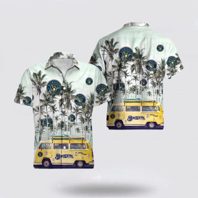 Mlb Milwaukee Brewers Hawaiian Shirt Embrace The Energetic Summer With Fashionable For Fans 2