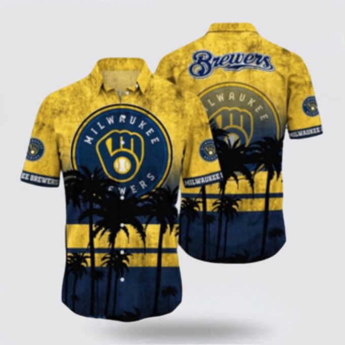 Mlb Milwaukee Brewers Hawaiian Shirt Explore Ocean Vibes With Unique Tropical Fashion For Fans 2