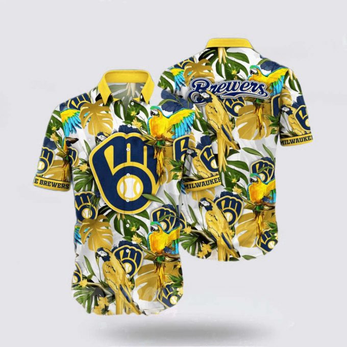 Mlb Milwaukee Brewers Hawaiian Shirt Let Your Imagination Soar In Summer With Eye-Catching For Fans 2