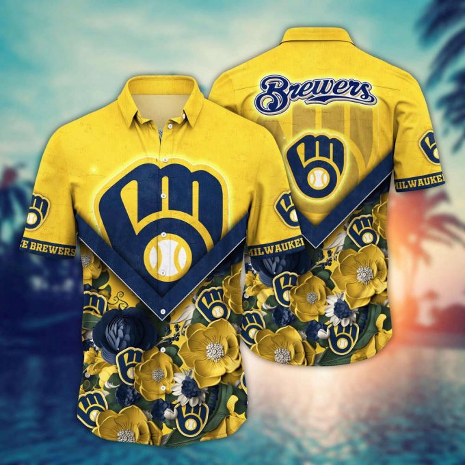 Mlb Milwaukee Brewers Hawaiian Shirt Summer Swing For Sport Fan 2