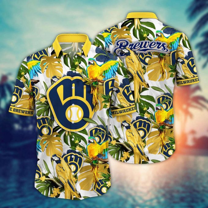 Mlb Milwaukee Brewers Hawaiian Shirt Victory In Bloom Gift For Fans 2