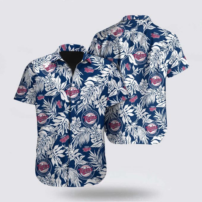 Mlb Minnesota Twins Hawaiian Shirt Tropical Pattern For Fan Mlb 2