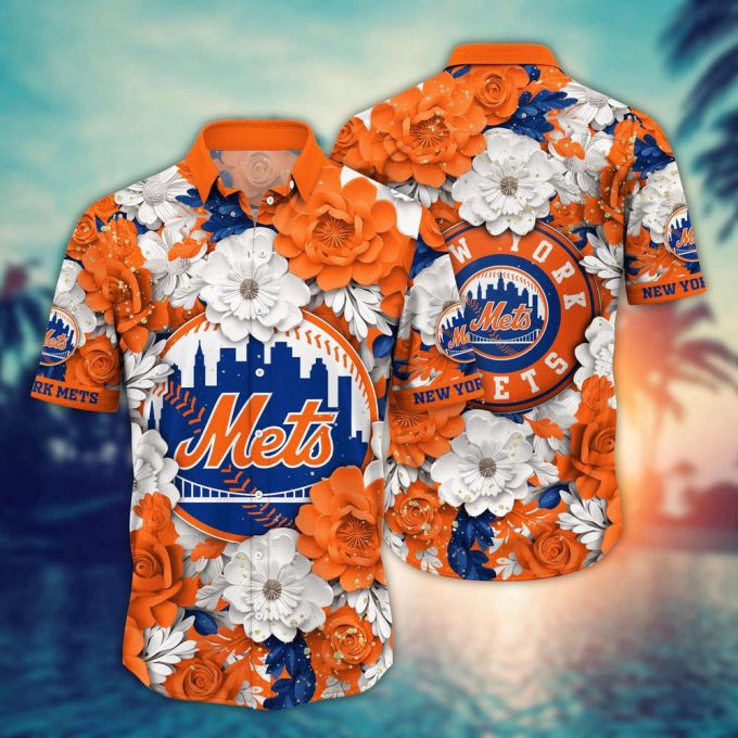 Mlb New York Mets Hawaiian Shirt Aloha Spirit At Every Base For Sport Fan 2