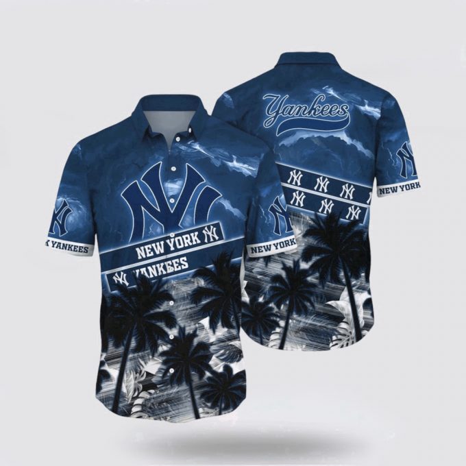 Mlb New York Yankees Hawaiian Shirt Dive Into Tropical Style For Fans 2