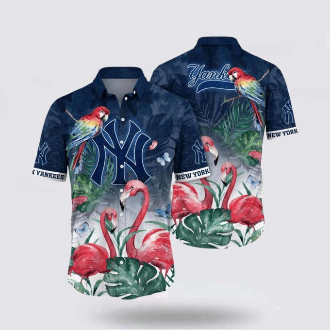 Mlb New York Yankees Hawaiian Shirt Escape To Paradise Your Ultimate Tropical Fashion Experience For Fans 2