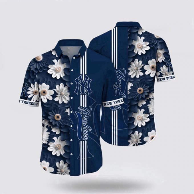 Mlb New York Yankees Hawaiian Shirt Explore Ocean Vibes With The Unique For Fans 2