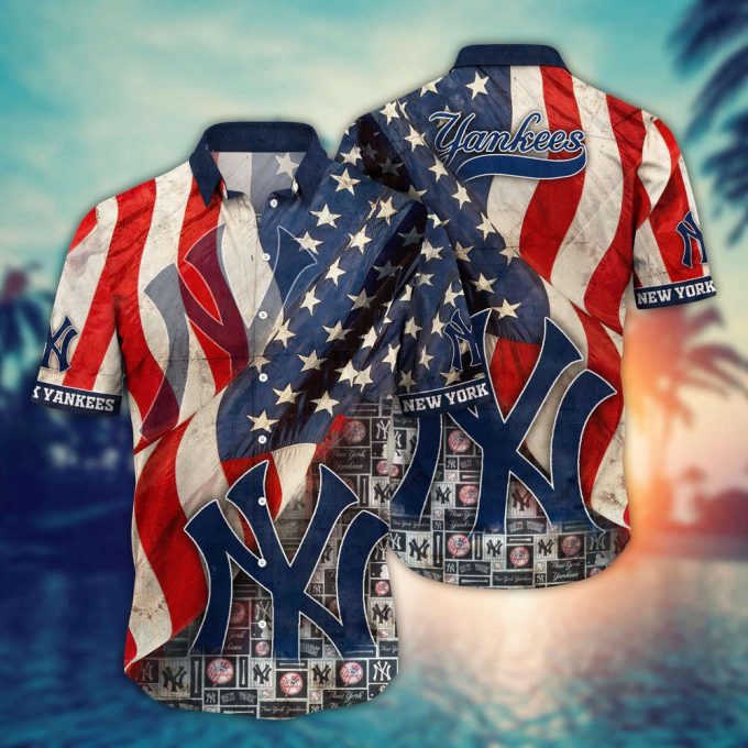 Mlb New York Yankees Hawaiian Shirt Flower Swing Into Hawaiianan Chic For Fans 2