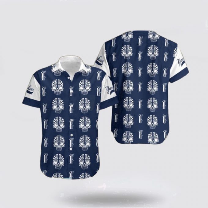 Mlb New York Yankees Hawaiian Shirt Immerse Yourself In Tropical Style For Fans 2