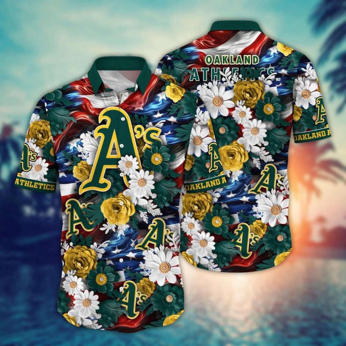 Mlb Oakland Athletics Hawaii Shirt Independence Day For Cool Fans 2