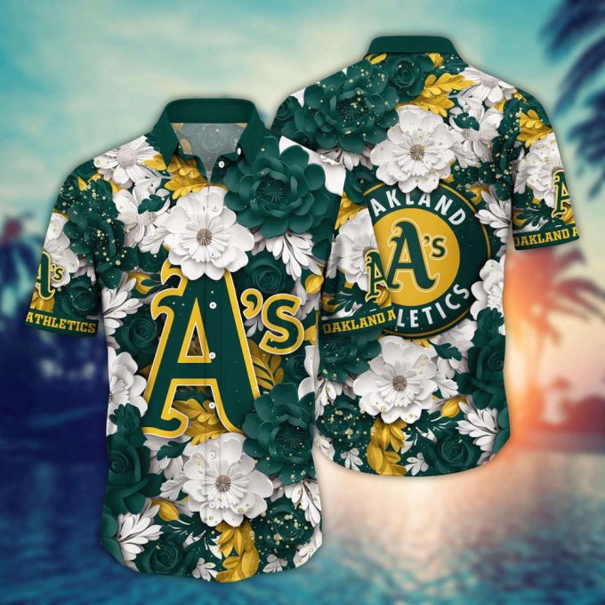 Mlb Oakland Athletics Hawaiian Shirt Aloha Spirit At Every Base For Sport Fan 2