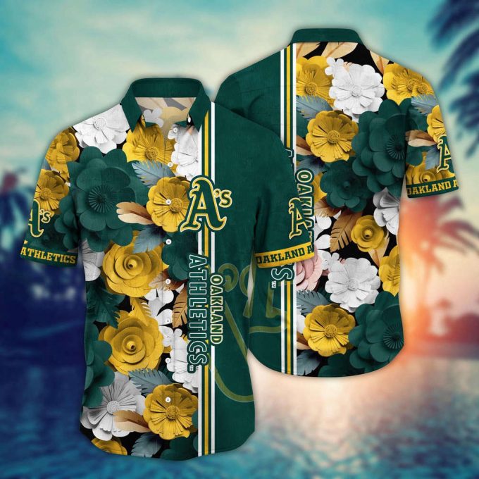 Mlb Oakland Athletics Hawaiian Shirt Fashion Frenzy In Floral For Sport Fan 2