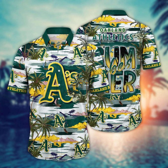 Mlb Oakland Athletics Hawaiian Shirt Flower Grand Slam In Hawaiianan Flair For Fans 2