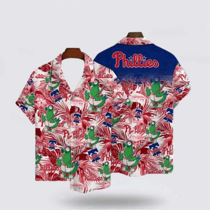 Mlb Philadelphia Phillies Hawaiian Shirt Surfing In Style With The Super Cool For Fans 2