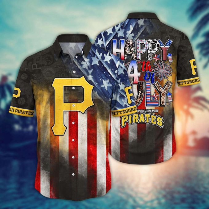 Mlb Pittsburgh Pirates Hawaii Shirt Independence Day Trendy Hawaiian Tops For Cool Fans 2