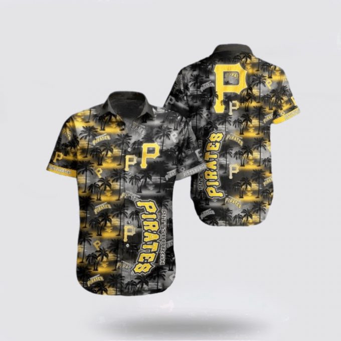 Mlb Pittsburgh Pirates Hawaiian Shirt Set Your Spirit Free With The Breezy For Fans 2